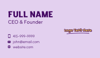 Cute Handwritten Wordmark  Business Card Image Preview