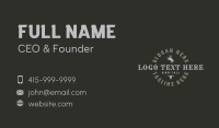 Rodeo Cowboy Wordmark Business Card Image Preview
