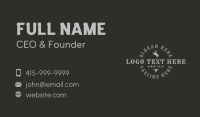 Rodeo Cowboy Wordmark Business Card Preview