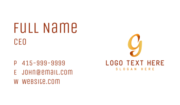 Generic Letter G Business Business Card Design Image Preview