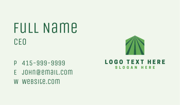Greenhouse Garden Field Business Card Design Image Preview