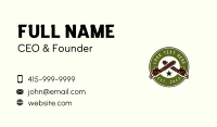 Lumberjack Chainsaw Logging Business Card Image Preview