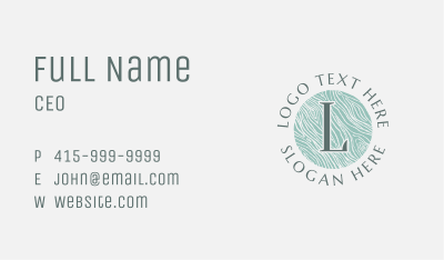 Organic Beauty Company Business Card Image Preview