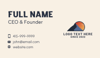 Mountain Trek Sunset Business Card Preview