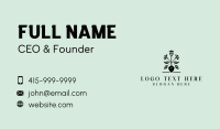 Floral Landscaping Shovel Business Card Preview