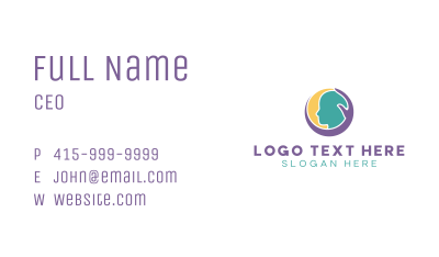 Mental Health Care Business Card Image Preview