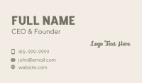 Cursive 3d Wordmark Business Card Image Preview