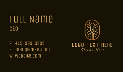 Bronze Natural Forest Business Card Image Preview