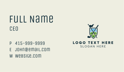 Golf Club Flagstick Course Business Card Image Preview