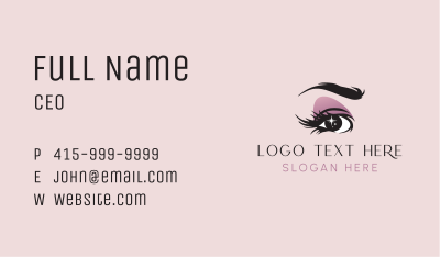 Beauty Eyelashes Sparkle Business Card Image Preview
