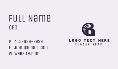 Swoosh Wave Firm Business Card Image Preview