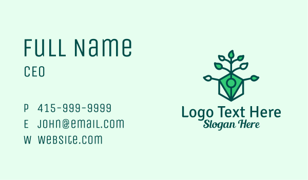 Natural Eco Pen  Business Card Design Image Preview