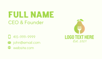 Healthy Pear Restaurant  Business Card Image Preview