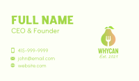 Healthy Pear Restaurant  Business Card Image Preview