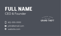White Apparel Wordmark Business Card Image Preview