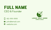 Green Shovel Emblem  Business Card Image Preview