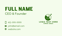 Green Shovel Emblem  Business Card Image Preview