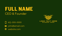 Yellow Drone Lens Business Card Preview