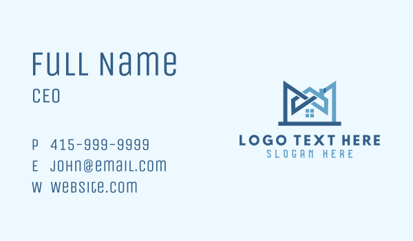 Home Roof Letter M Business Card Design Image Preview