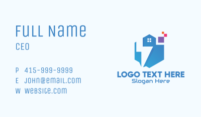 Digital Tech House Business Card Image Preview