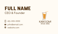 Drink Chat Bubble  Business Card Image Preview