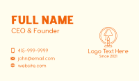 Chain Desk Lamp Business Card Design