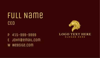 Equine Stallion Horse  Business Card Image Preview