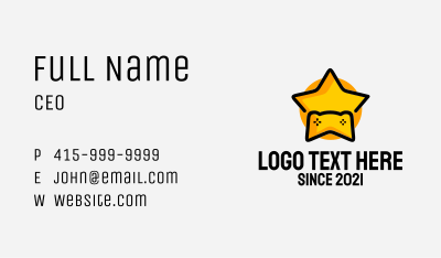 Cute Star Controller  Business Card Image Preview
