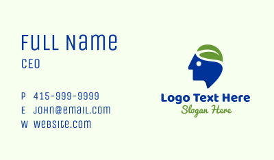 Eco Human Environmentalist Business Card Image Preview