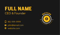 Billiard Ball Badge Business Card Image Preview