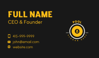 Billiard Ball Badge Business Card Image Preview