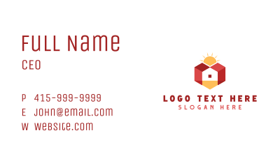 Property Roof House Business Card Image Preview