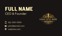 Luxury Fork Restaurant Business Card Design