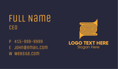 Golden Trumpet Instrument Business Card Image Preview