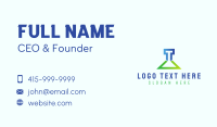 Letter T Lab Flask  Business Card Design