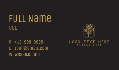 Natural Organic Tree Business Card Image Preview