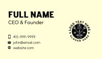 Gear Piston Wrench Business Card Preview