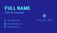 Tech Cogwheel Startup Business Card Image Preview