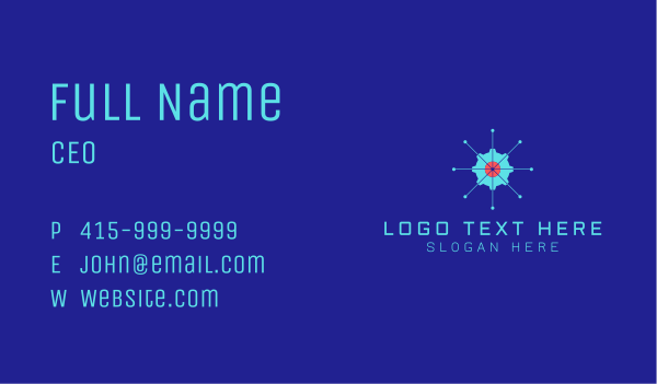 Tech Cogwheel Startup Business Card Design Image Preview