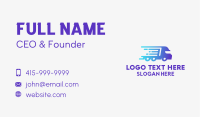 Fast Truck Logistics Courier  Business Card Image Preview