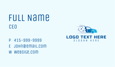 Fast Auto Detailing Business Card