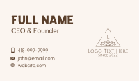 Lotus Triangle Letter  Business Card Image Preview