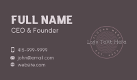 Playful Cafe Wordmark Business Card Design