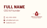 Flame Steakhouse Barbecue Business Card Design