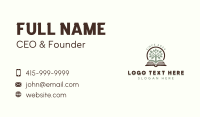 Reading Book Tree Business Card Design
