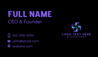 Tech Cyber Propeller Business Card Image Preview