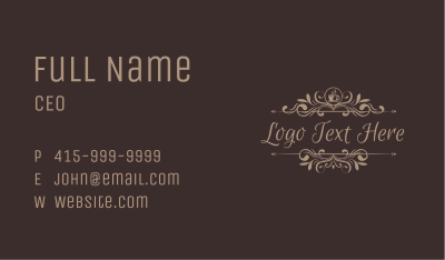 Coffee Calligraphy Banner Business Card Image Preview