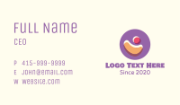Round Purple Human Welfare Business Card Image Preview