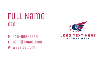 Veteran Eagle Wings Business Card Image Preview