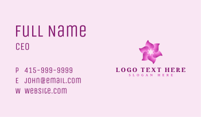 Flower Petal Wellness Business Card Image Preview